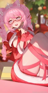 Merry christmas eve master lt 3 i m waiting under your tree lt 3 kitty