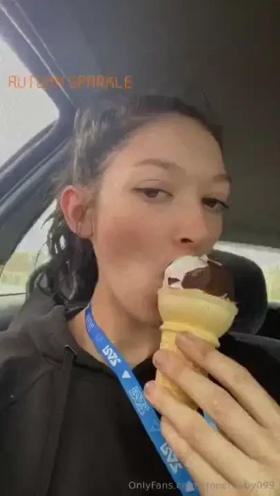 Just me eating my ice cream cone 