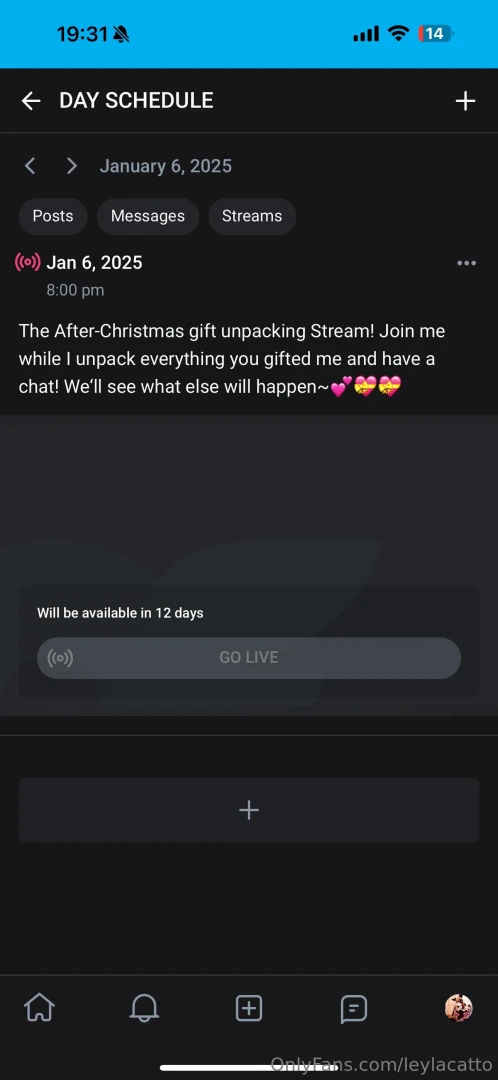 In case it doesn t show again i will stream on the 6th of december at 