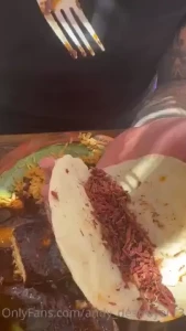 Eating grasshoppers in mexico