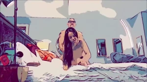 Daddy fucks me from behind for a pregnant quickie