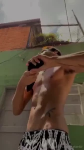 Just got back from outside rocking a black tank top had no idea it