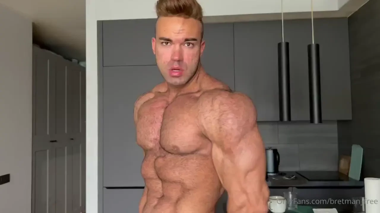 New hairy worship amazing show muscle worship jerk off sexy shredded 