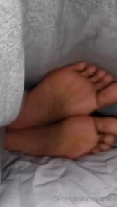 Feet under the sheets a 2 min video my soft soles are cozy and warm