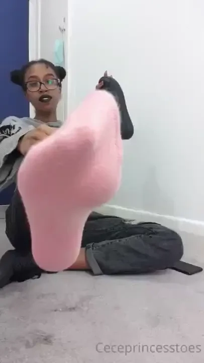 The mysterious goth girl is curious about your foot fetish shoe and 