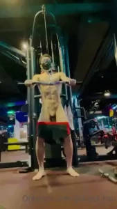 Doggie mission in the workout