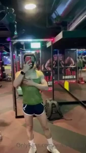 Today at gym with see-through top