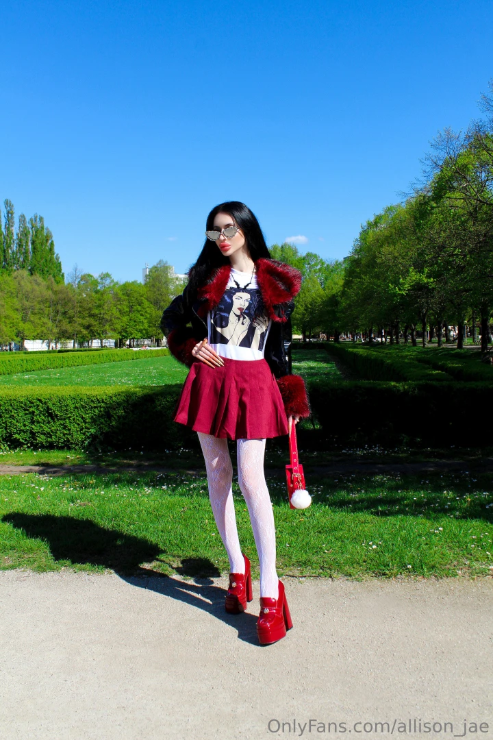 Went out for a little walk today what do you think of my patent heels 