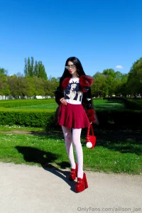 Went out for a little walk today what do you think of my patent heels part 1