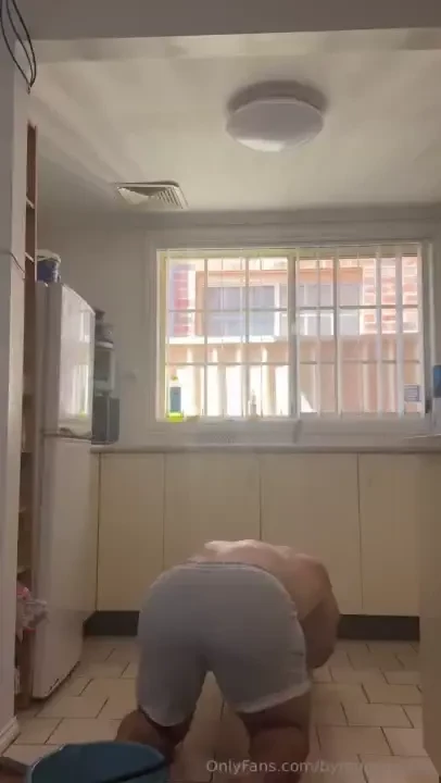 The mop broke so had to get on my hands and knees 