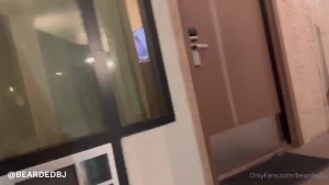 I was in the hotel lobby when i saw him with his parents waiting for a