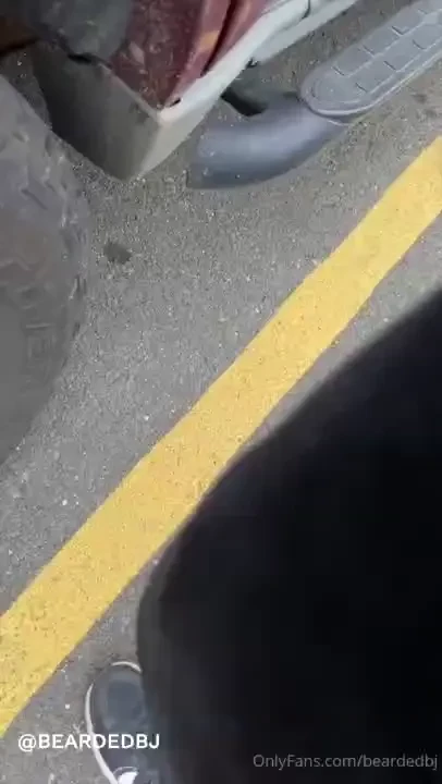 As i got into the car and started driving away i saw this hottie 