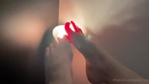 The light really shines through my toes