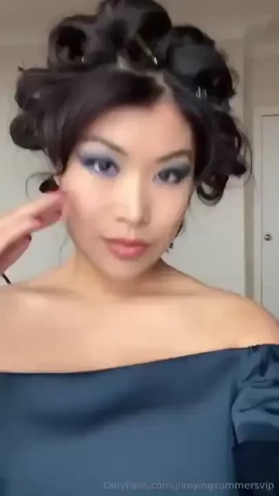 Sexy even with the hair clips still in 