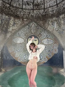 One inhalation - steam envelops the body one look - and you can no