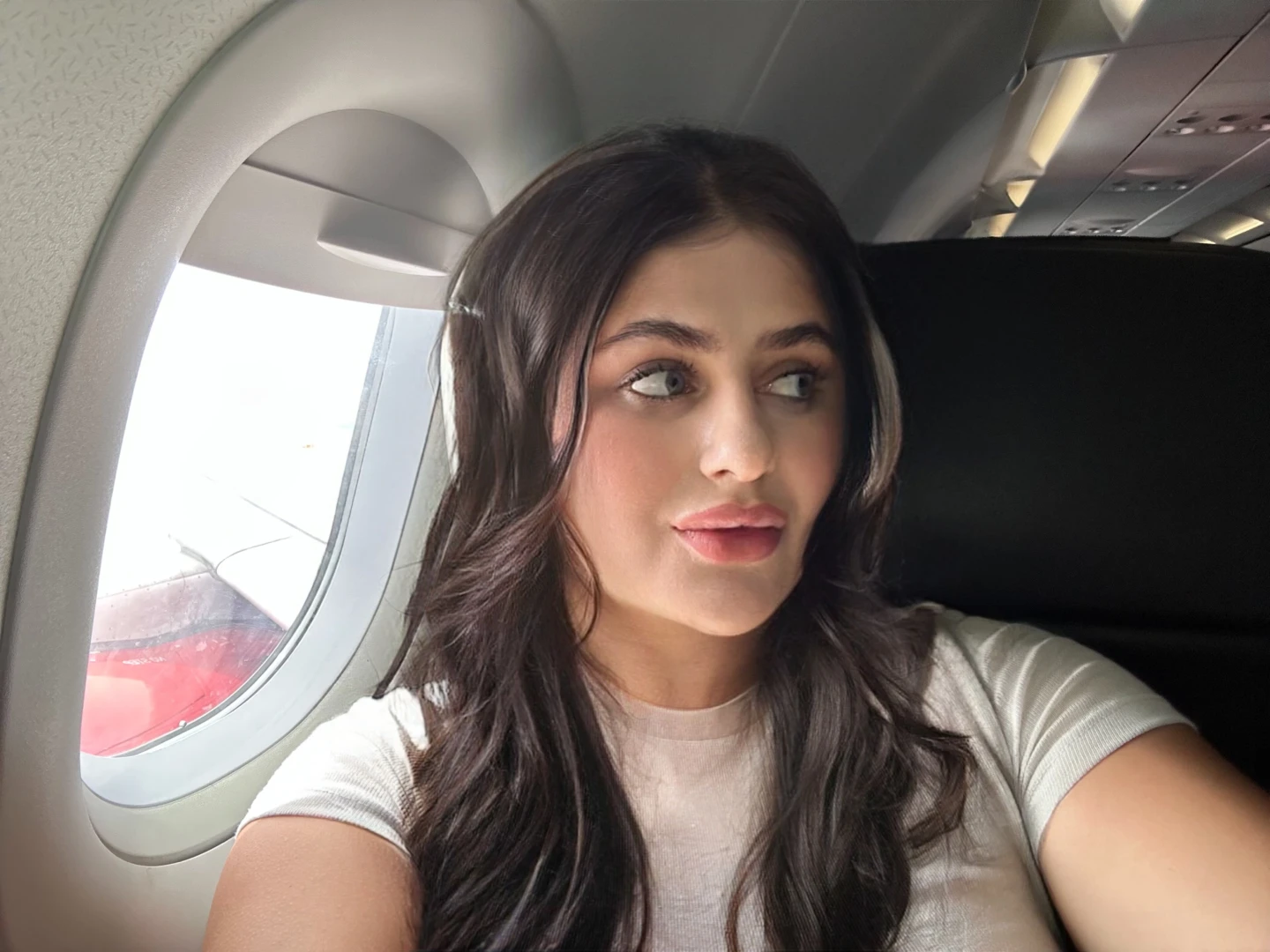 Wheels up mood up catching flights and good vibes only 