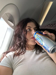 Just me my drink and a few thousand meters above the ground