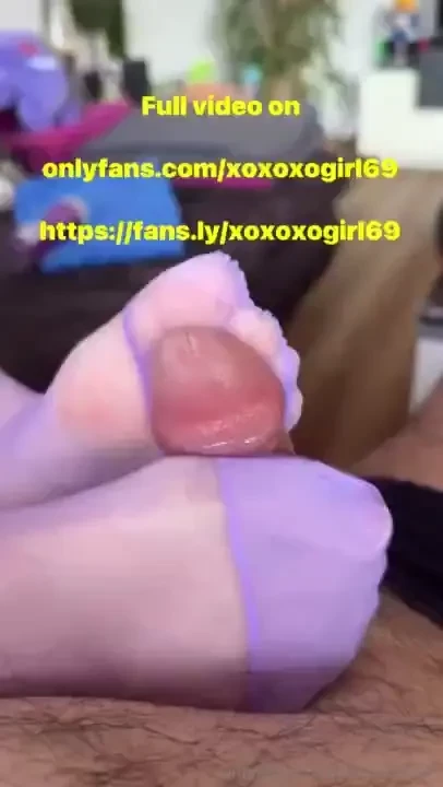 I just wanted to try on my new nylons i think they did a great job don 