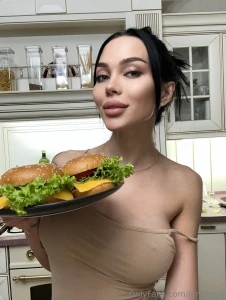 Do you want a burger i made them myself