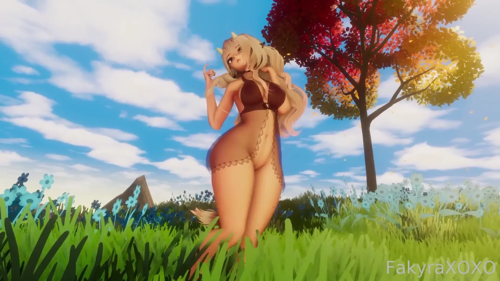 Touching grass with a cute cow girl - asmr roleplay hentai lewd 