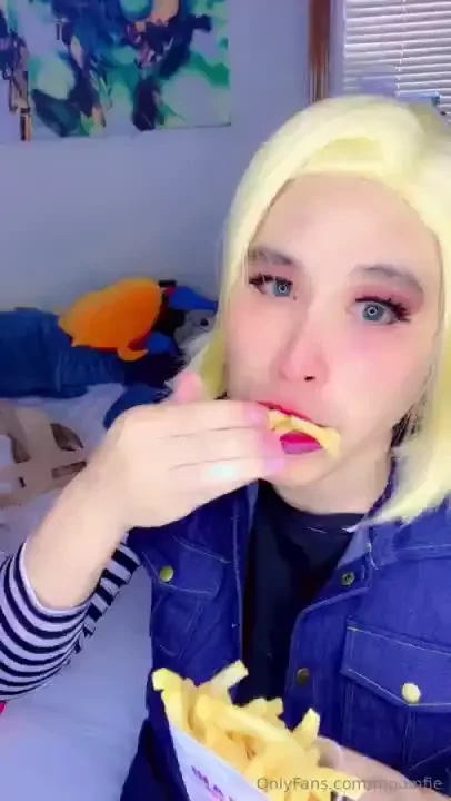 Android 18 has absorbed a few bad habits from the person she s 