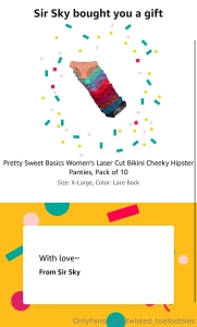 My first gift was purchased from my wish list beyond excited thank you