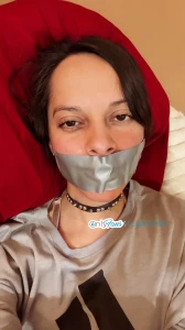 Silvertape pvctape tape gagged