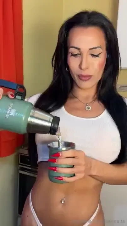 Starting my day with a cup of water 