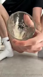 Being filthy eating some cum from my pussy