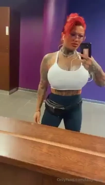 Even when i m training i m so horny that my huge nipples are hard as 