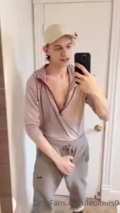 Having my dick swing around in my pants all day long everyday probably