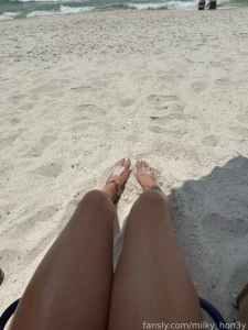 Toes in the sand toes feet beach islandgirl blonde petite cute milf part 1