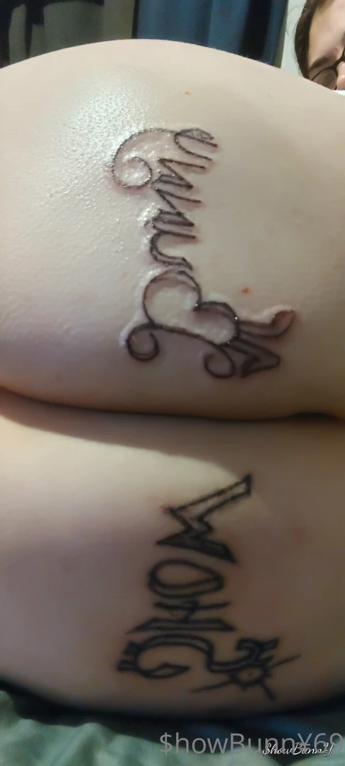 How bunny tattoo now in progress 