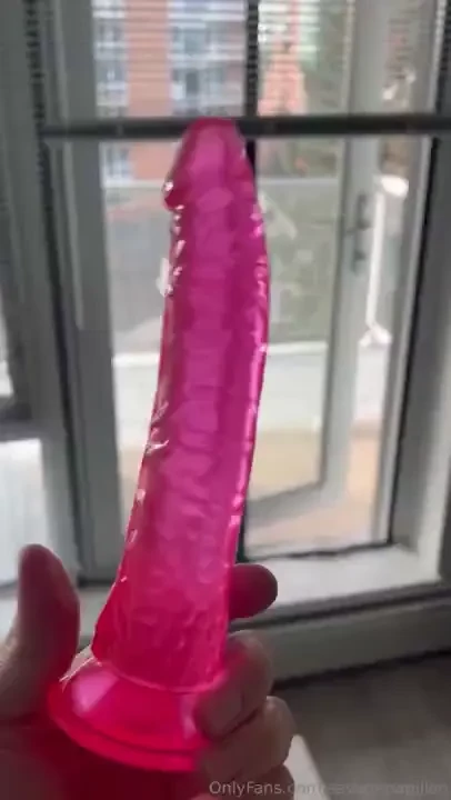 Jj malibu sent me this cute pink 8 dildo thinking i ll give it a 
