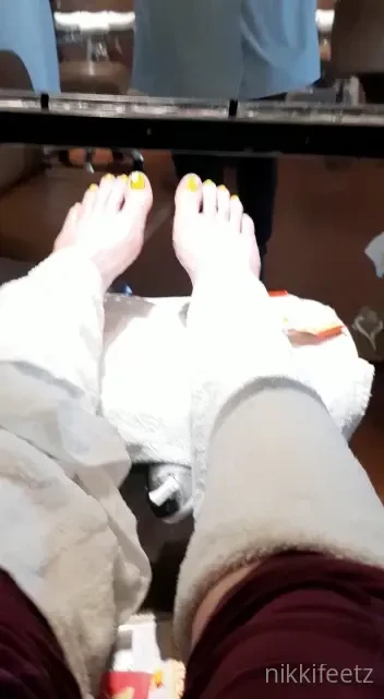 Pretty new pedicure 