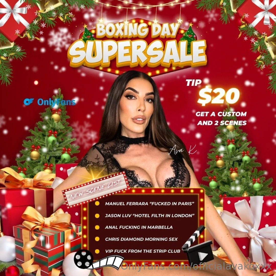 Boxing day super sale tip 20 and get a custom and any 2 scenes from 