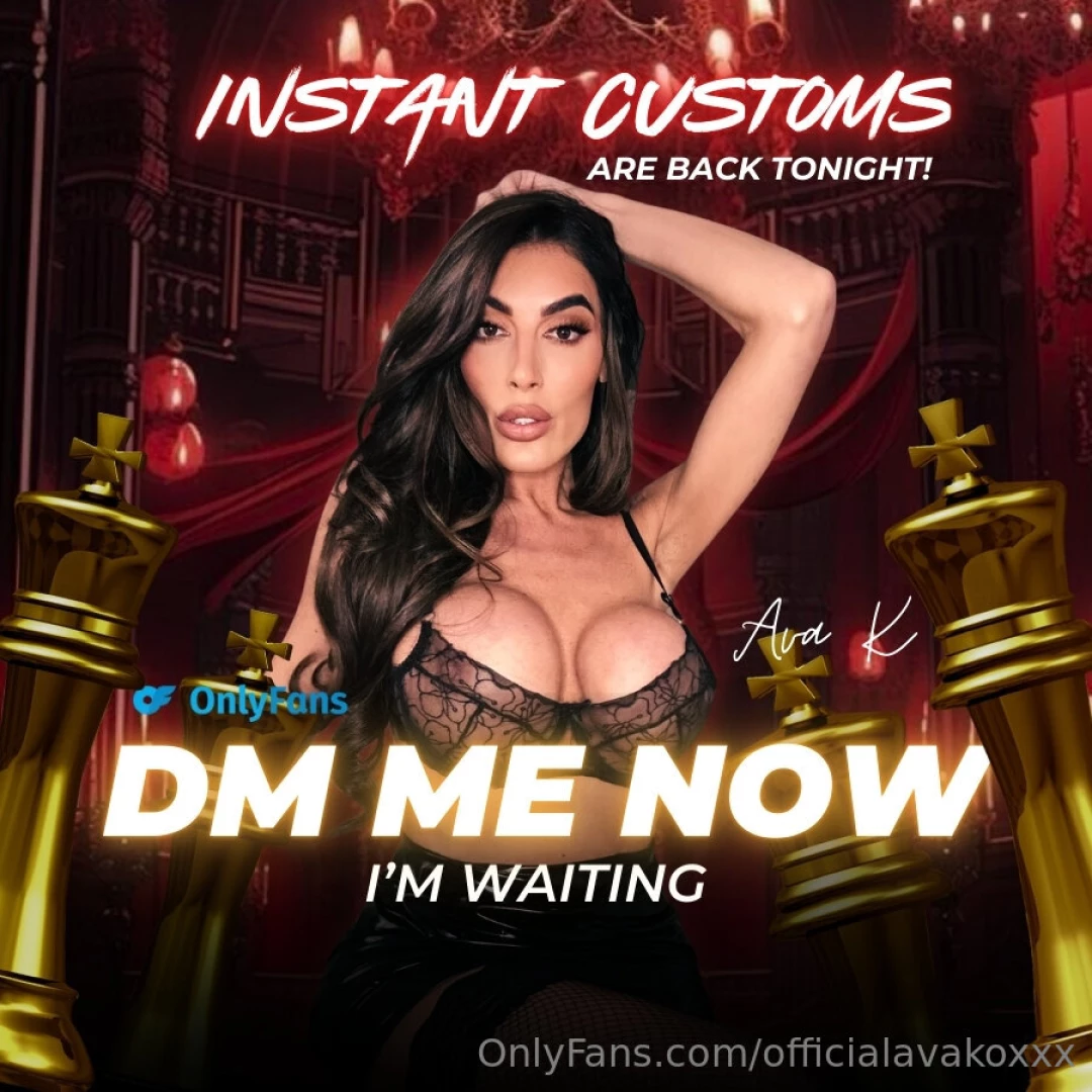 Instant customs are back tonight dm me now nbsp i m nbsp waiting 