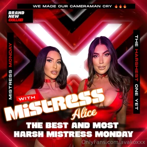 Mistress monday with two pure dominatrix goddessess all over you me