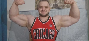 Admire a true musclegod arms are big as my head so intimidating what
