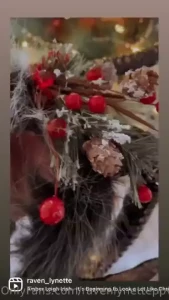 Sneak peek of some krampus action do you like my horns i love them