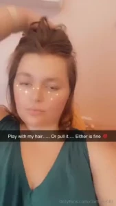 Pull my hair or play with it