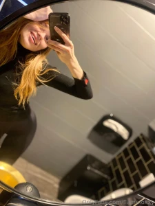 Took a funny picture in the mirror