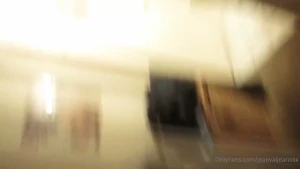 Private intimate shower video with my beautiful baby girl shaving her part 1