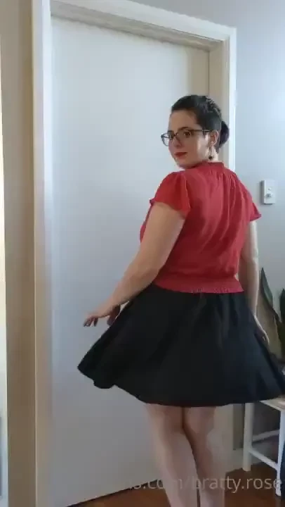 Getting ready to go out and feeling a little flirty 