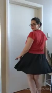 Getting ready to go out and feeling a little flirty