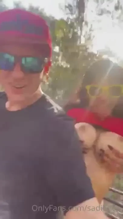 Boobs out on the 4 wheeler w dab772 