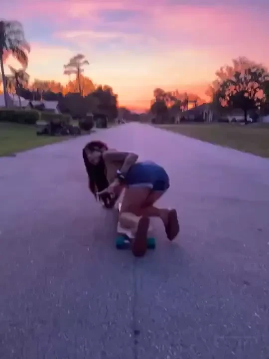 Sunsets amp longboards you saw it first sunset longboard brunette 