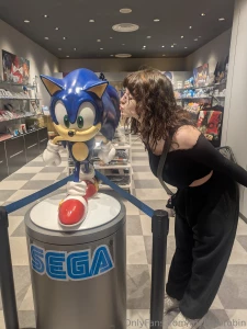 Met the holy trinity today spirited away rock kirby and sonichu they part 2