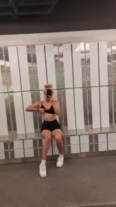 The gym was really hot and my nipple needed some air