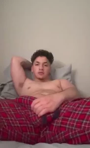 Stroking my big fat uncut latino dick full 11 min vid in messages